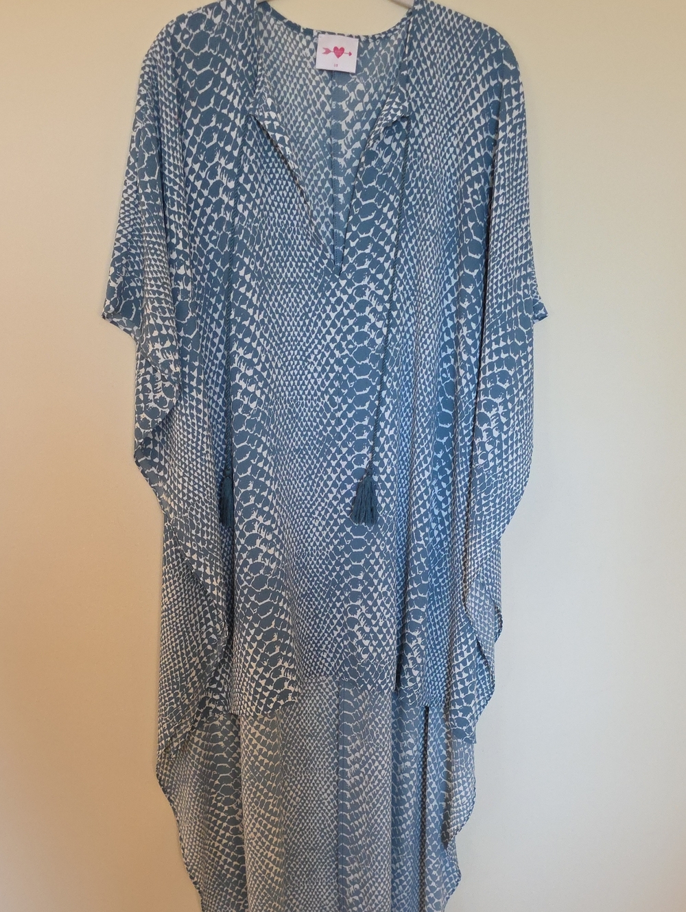 Buddy Love Blue and White Patterned Maxi Dress